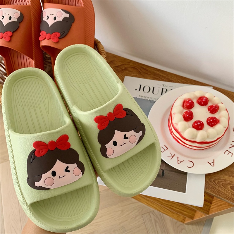 JY083-C3 CÔNG CHÚA Dép bánh mì nữ tóc nơ dễ thương dép kèm stick lạ mắt dép quảng châu cao cấp giá kho tốt