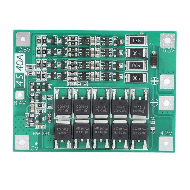 Mạch cân bằng và bảo vệ pin lion 4s 40A 16.8v