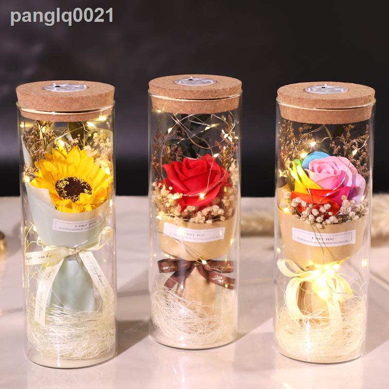 ♨Gypsophila hoa khô hoa hồng hoa bó kính trang trí sinh nhật gói quà tặng hoa hướng dương bó hoa nhỏ