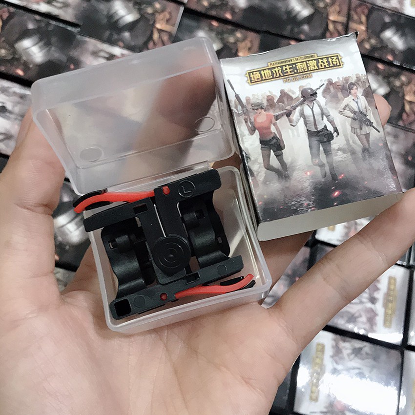 Set 2 tay cầm chơi game PUBG/Free Fire gắn điện thoại D9 cho IOS Android
