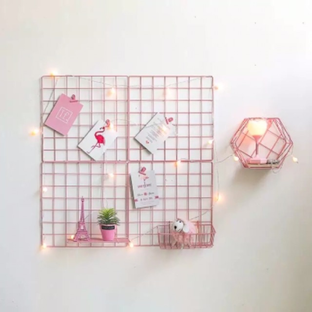 🎀 LƯỚI HỒNG PASTE DECOR SIÊU XINH, GÓC SỐNG ẢO SIÊU ĐẸP ( CÓ BÁN ĐÈN LED, KẸP TREO HÌNH, ĐINH ĐÓNG 💡)