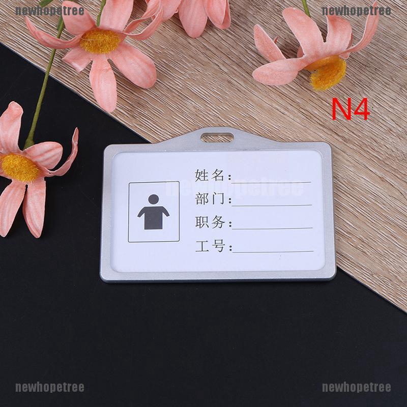Khung đựng thẻ tên bằng hợp kim nhôm dáng đứng/dáng nằm