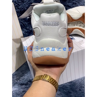 [N2Sneaker] Giày MLB NY Chữ đen đế nâu