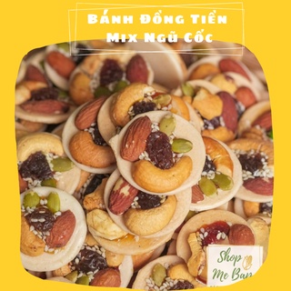 Bánh Đồng Tiền Mix Ngũ Cốc 250g - hạt điều, nho, hạnh nhân [Đặc Sản Bình Phước]