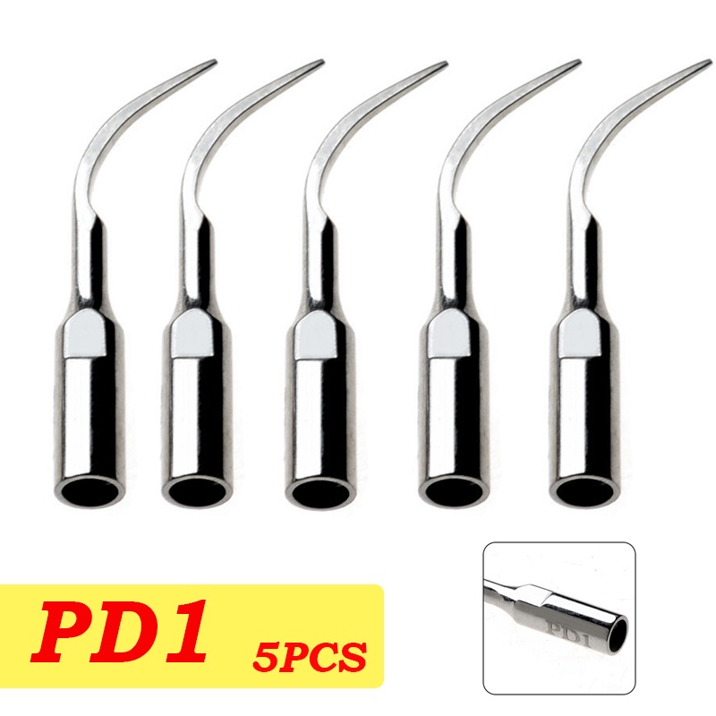 Set 5 Đầu Gắn Mũi Khoan P1/GD1/ PD1 Bằng Sóng Siêu Âm Chuyên Dụng Trong Nha Khoa