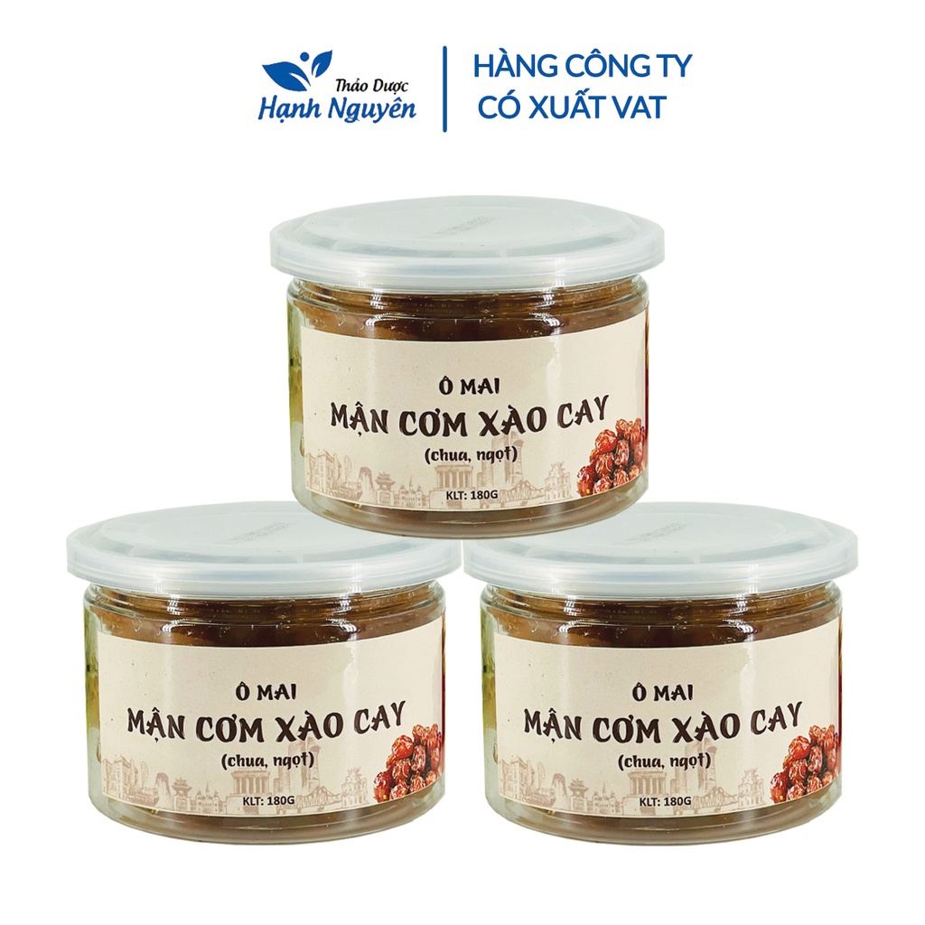 Ô mai mận cơm dẻo xào cay (Đồ ăn vặt, đặc sản Hà Nội, xí muội) - Thảo Dược Hạnh Nguyên