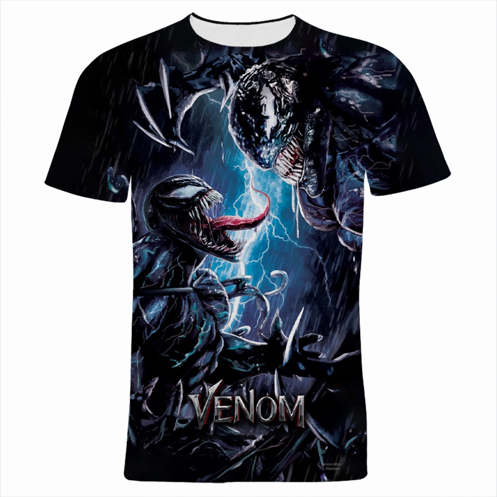Áo Thun NgắN Tay In HìNh Venom 3D ĐộC ĐáO Cho Nam Và Nữ
