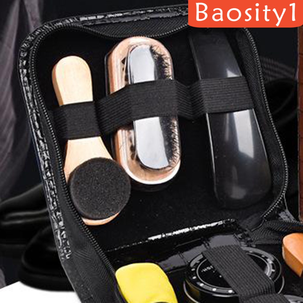 [Baosity1] Bộ Bàn Chải Đánh Bóng Đánh Bóng Giày Da / Giày Bốt Da Tự Nhiên