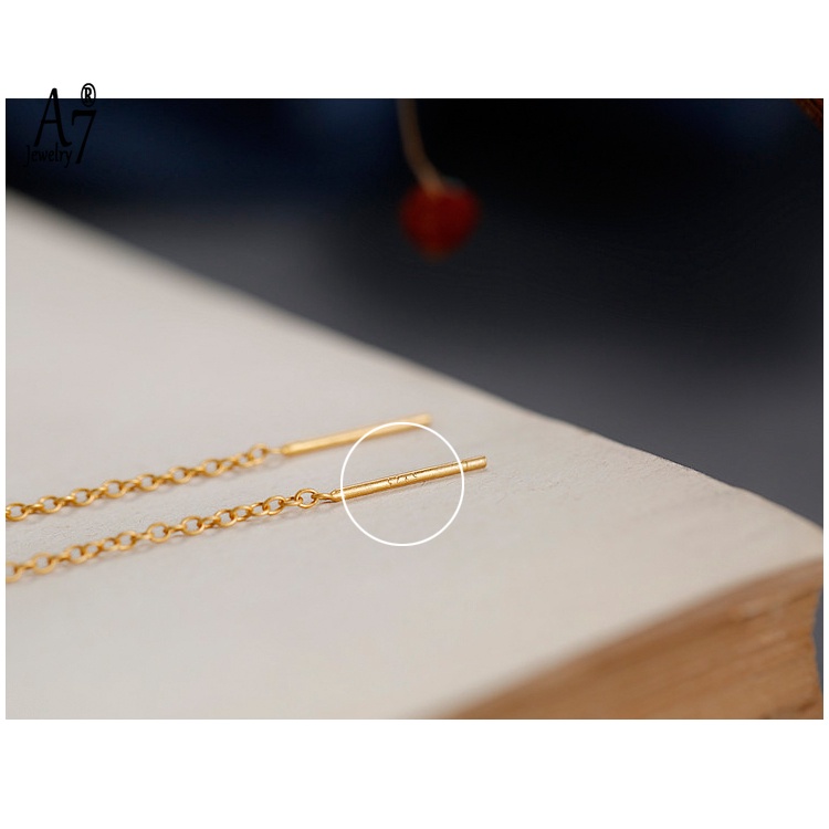 Khuyên Tai Bạc A7 Dạng Móc Treo Hình Hoa Sành Điệu Cho Nữ