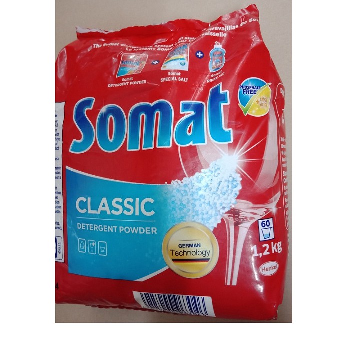 Bột rửa bát Somat 1,2kg Bột rửa chén bát cho máy hiêu somat ( Đức )