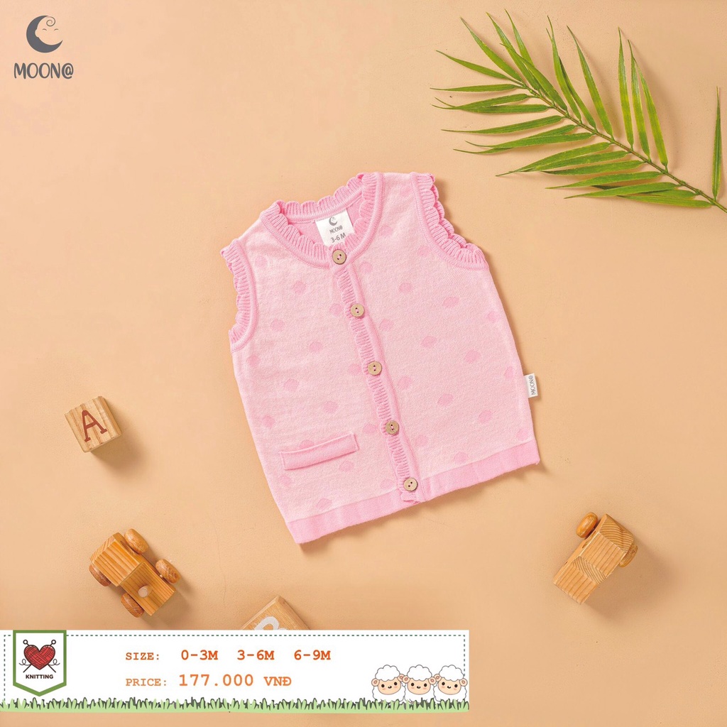 Áo gile len cao cấp Moon cho bé