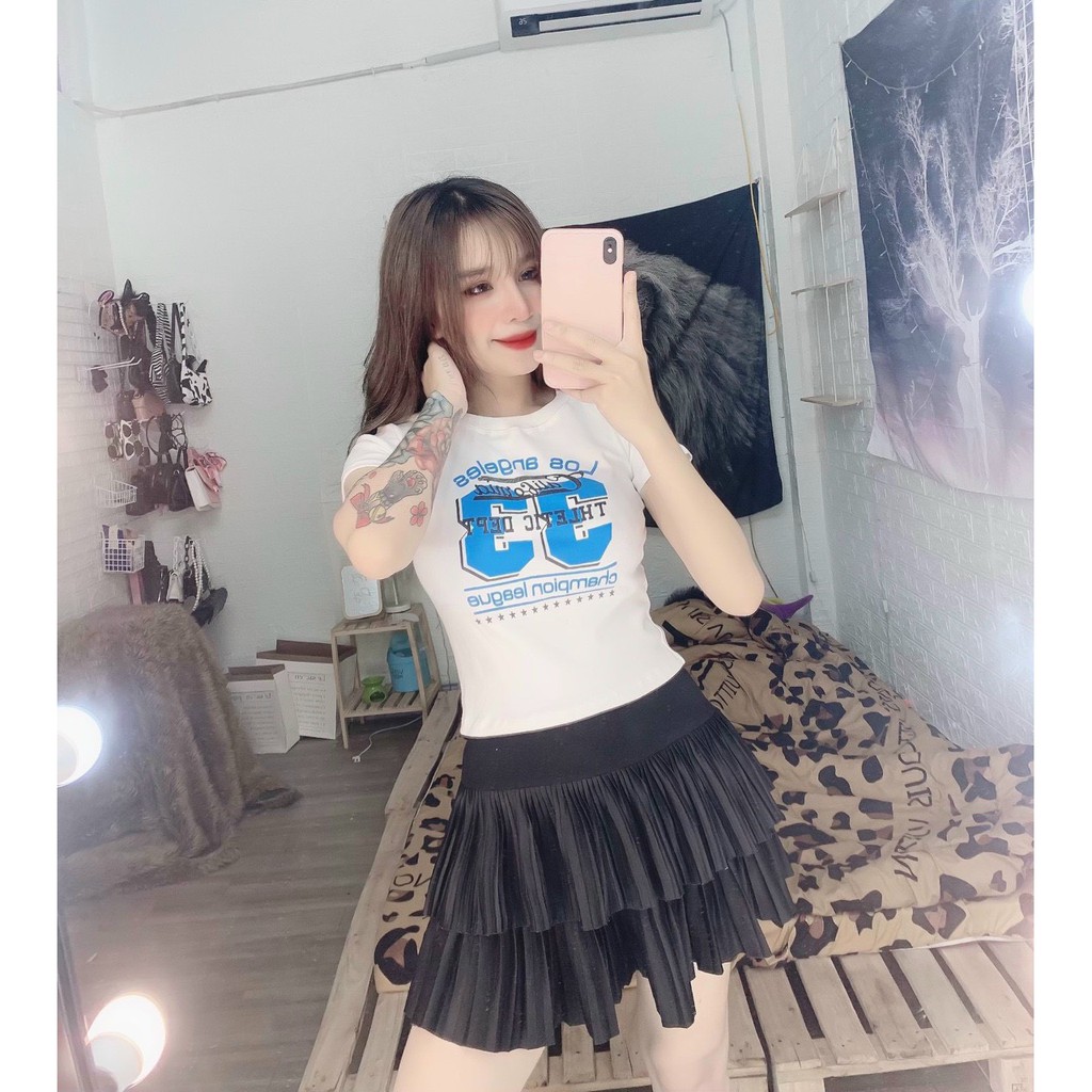 áo kiểu croptop xinh đủ màu ảnh thật dưới 45kg