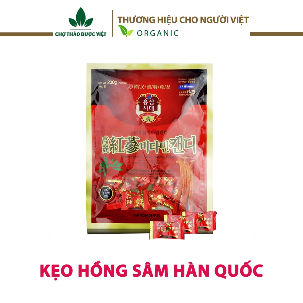 Kẹo hồng sâm Hàn Quốc - Chợ Thảo Dược Việt