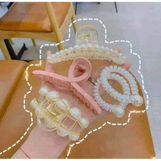 Kẹp tóc dây buộc đính ngọc hàn quốc