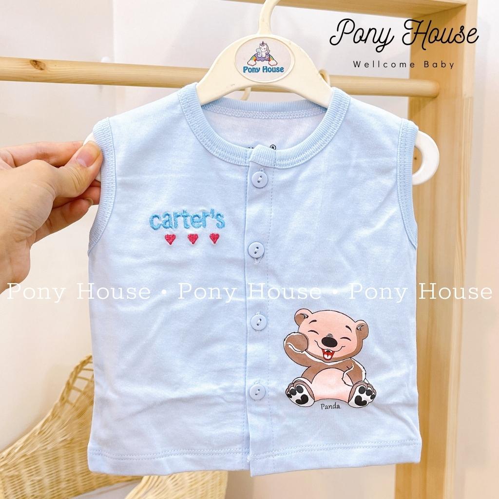 Áo Gile Carters Cotton 2 Lớp Cho Bé Trai Bé Gái Sơ Sinh