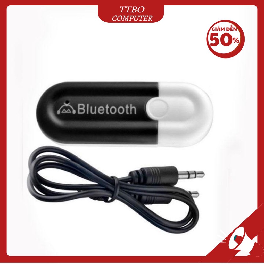 USB Bluetooth 2.0 HJX-001 Dongle 5.0 giúp Laptop PC thu phát sóng Bluetooth TTBO Computer