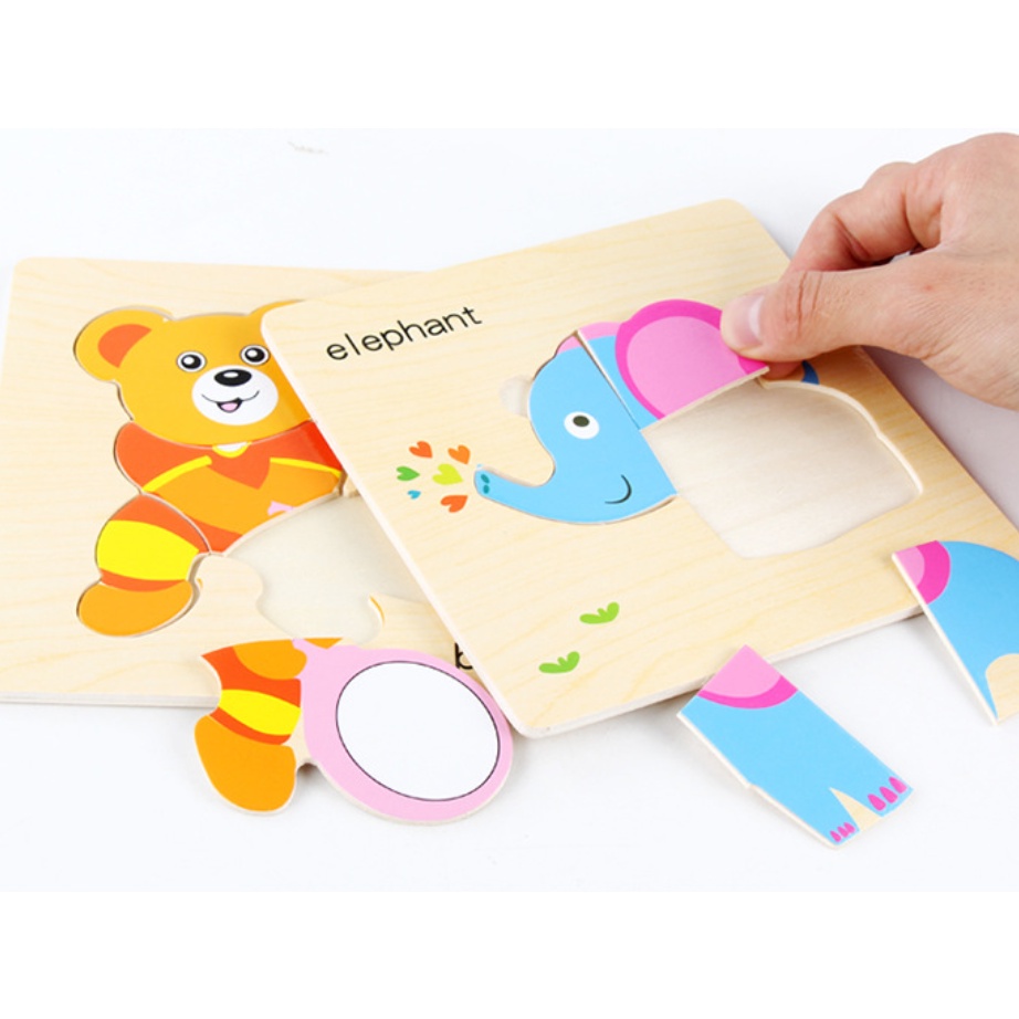 Xếp hình gỗ giúp bé tư duy hình khối,phát triển kĩ năng cầm nắm