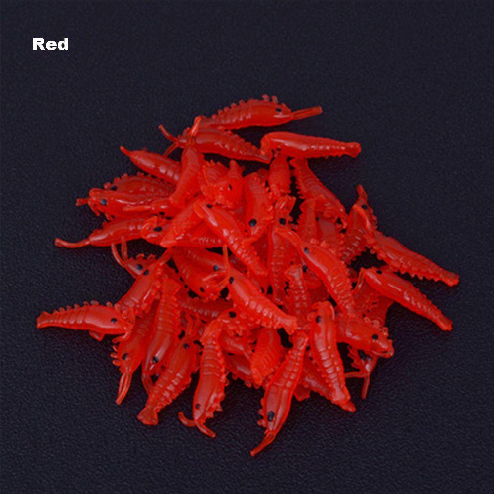 Mồi Câu Cá Giả Hình Con Tôm Dạ Quang 2.8cm Bằng Silicone Mềm Nhỏ Gọn