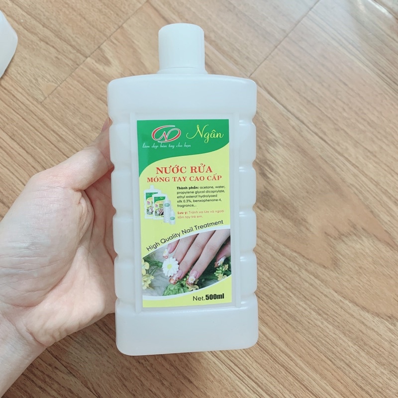 Nước rửa móng tay cao cấp Ngân (aceton) 500ml - LanChiNail