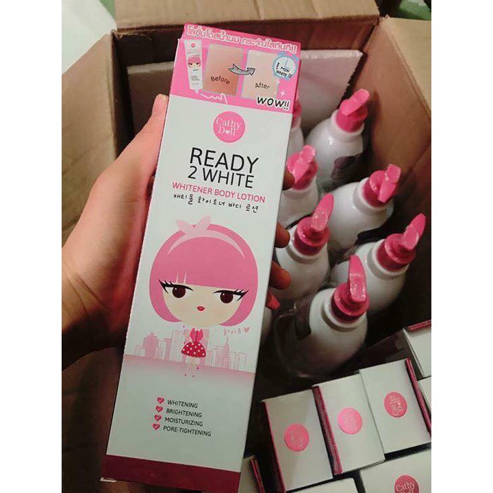 Sữa dưỡng thể trắng da Cathy Doll Ready 2 White Whitener Body Lotion