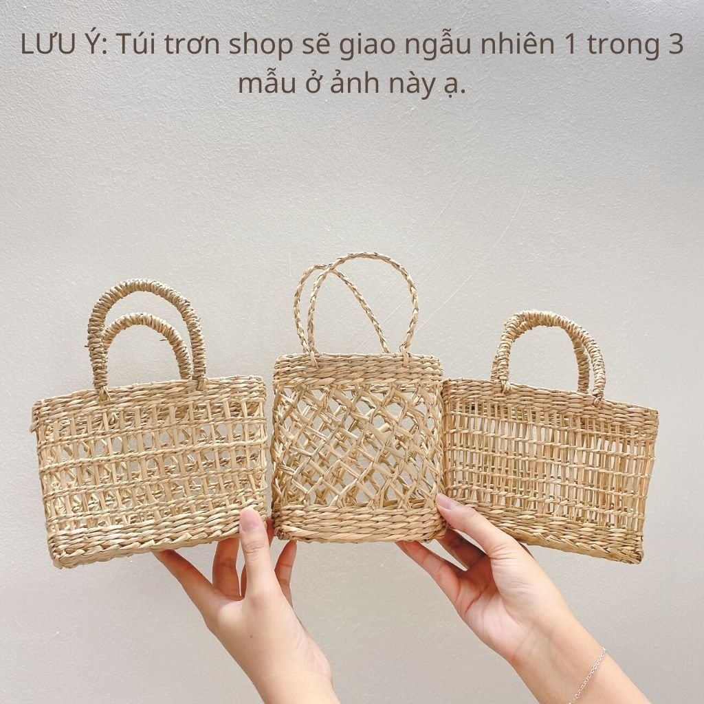 Túi cói siêu xinh cho bé Mica baby TC05