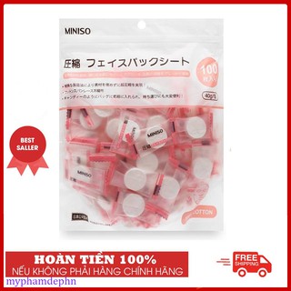 Mặt Nạ Giấy Nén Miniso viên Nhật Bản