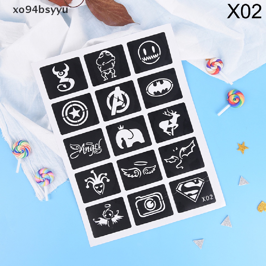 Set 10/ 15 khuôn hình xăm nhiều kiểu độc đáo