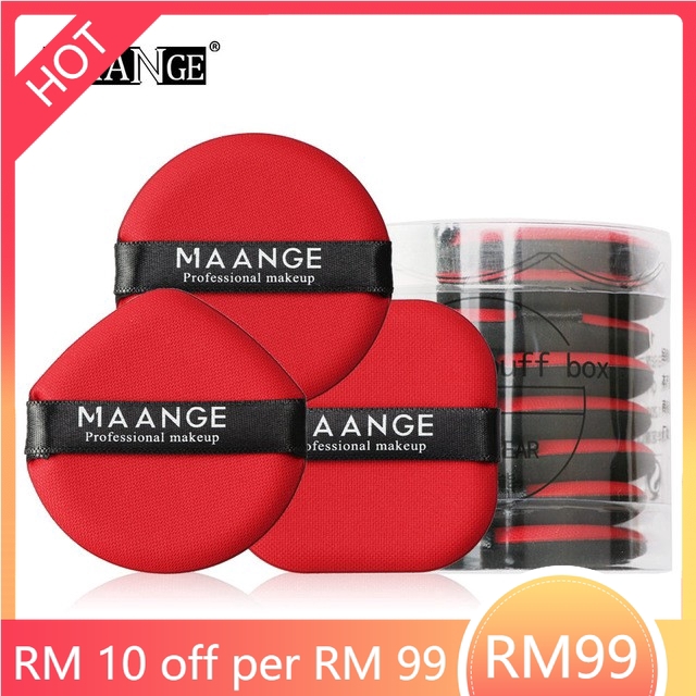 (hàng Mới Về) Set 3 / 8 Mút Trang Điểm Mềm Mại Có Thể Sử Dụng Dạng Khô Và Ướt Maange