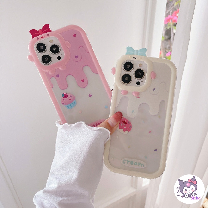 Ốp Lưng Điện Thoại cho iPhone 13 12 11 Pro Max SE 2020 X Xr Xs Max 8 7 Plus sixhd Ốp Điện Thoại TPU Mềm Chống Rơi In Hình Bánh Dễ Thương Cho