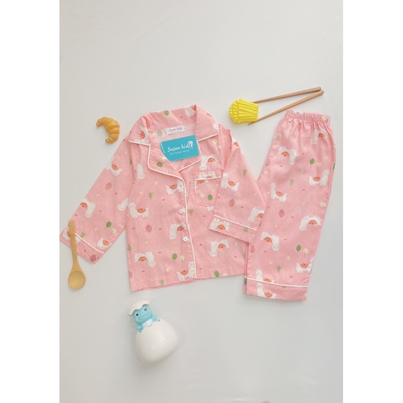 Bộ đồ yukata và pijama cho bé trai bé gái, bộ đồ mặc nhà dài tay cho bé