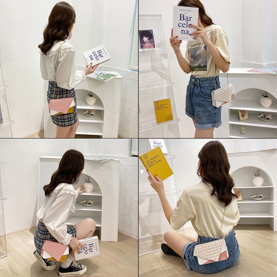 Túi xách nữ đẹp đeo chéo da pu cao cấp giá rẻ dây xích phong cách hàn quốc JUMELA TX05