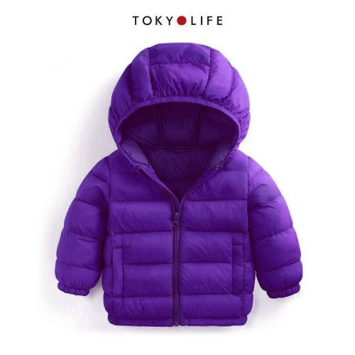 Áo Khoác Lông Vũ Cao Cấp Siêu Nhẹ, Ấm Trẻ em 3 lớp có mũ TOKYOLIFE I3JCK600F