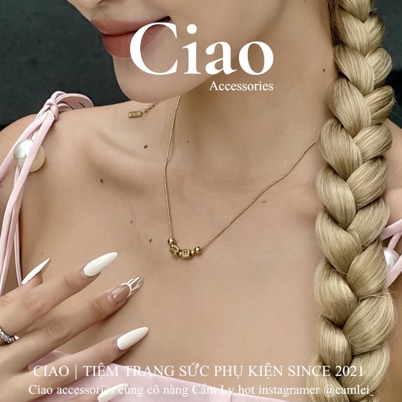 [HOẢ TỐC 1H] Dây chuyền/ Vòng cổ titan không gỉ thiết kế charm phong cách trendy B Luck Ciao