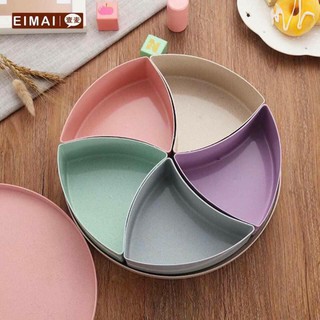 Khay đựng mứt tết lúa mạch hộp tròn