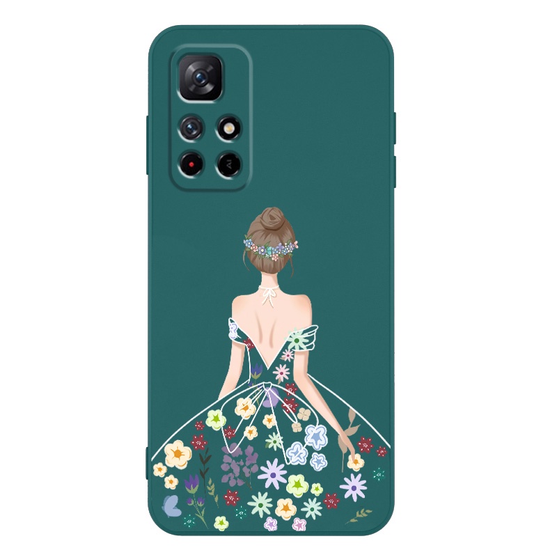 Ốp Điện Thoại TPU Silicon Mềm Họa Tiết Hoa Xinh Xắn Có Dây Đeo Cho Redmi 10 Redmi 9 Redmi 8 Redmi 7