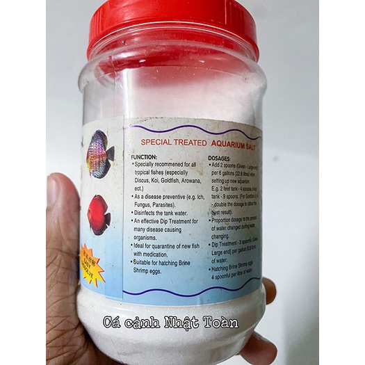 500g MUỐI BIỂN CHO CÁ NƯỚC NGỌT SPECIAL TREATED AQUARIUM SALT HỖ TRỢ