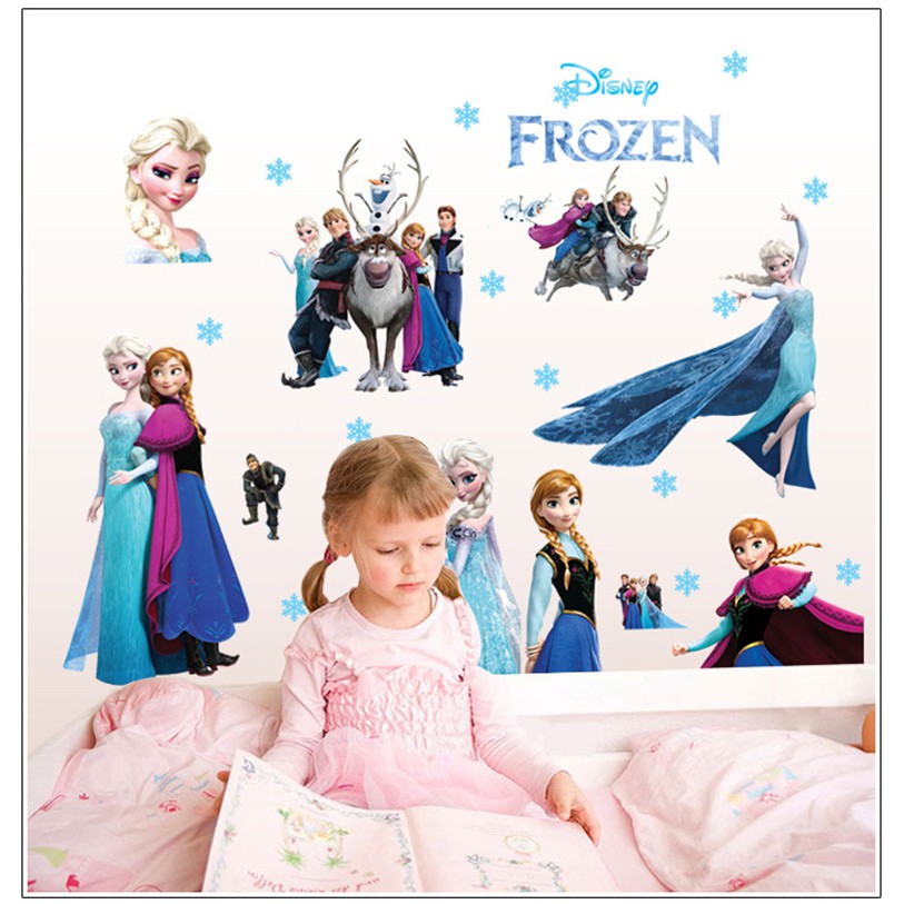 Decal dán tường Elsa - Nữ hoàng băng giá - Tranh dán tường