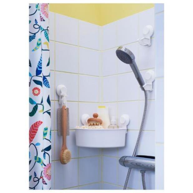 Có sẵn có sẵn Bộ 2 móc treo đồ hút chân không Ikea  TISKEN 18cm