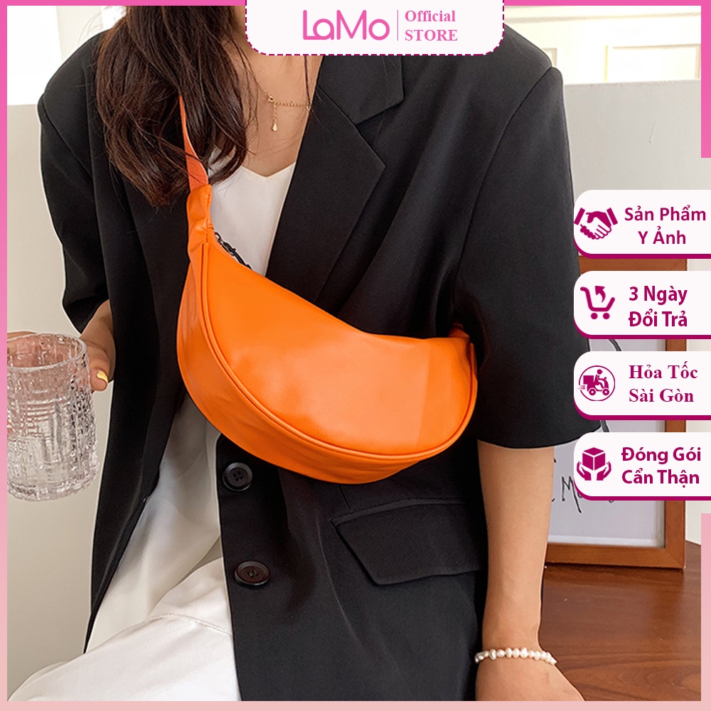 Túi đeo chéo nữ, túi bao tử chống thấm nước màu