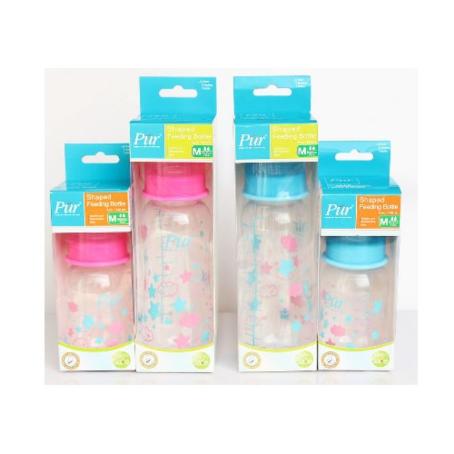 Bình sữa Pur cổ thường thân thon có eo 140ml/240ml