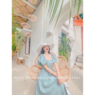 Đầm Maxi tay phồng (bo eo)