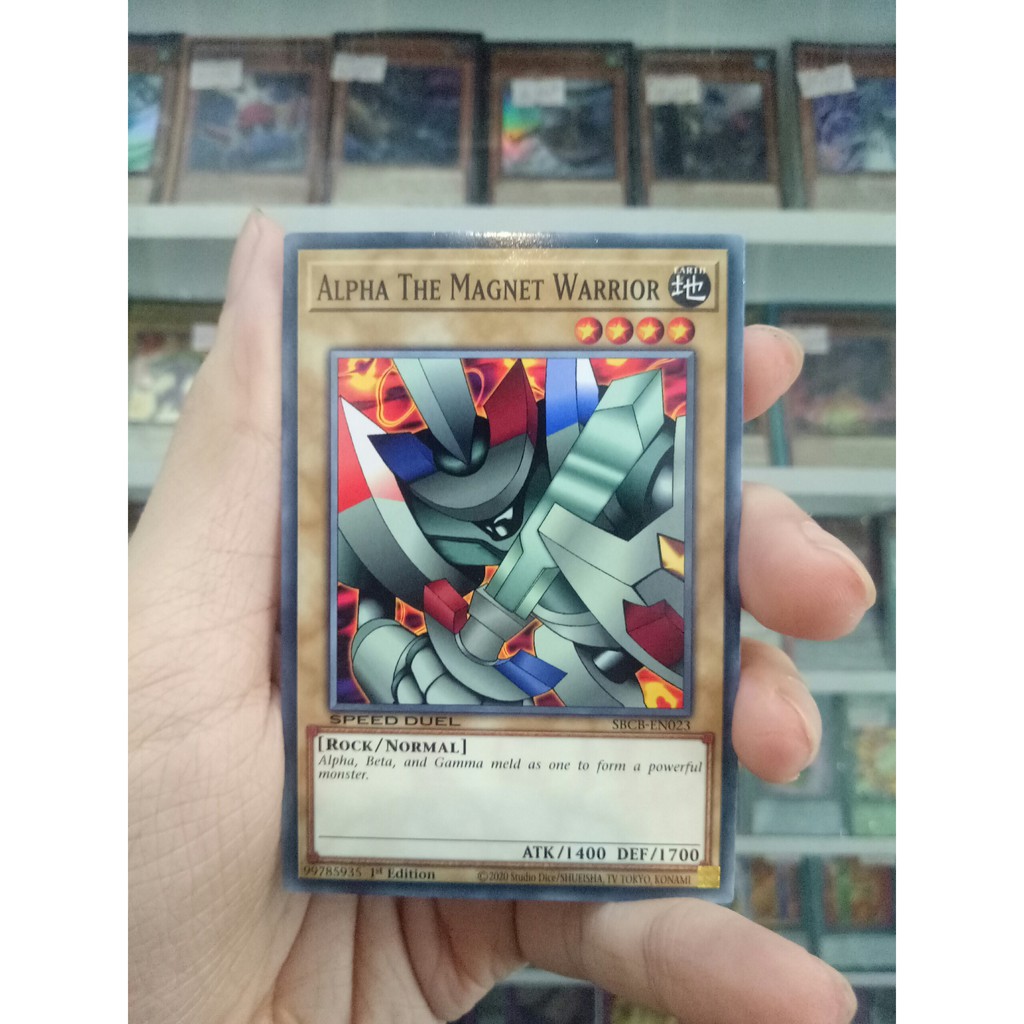 Thẻ Bài Lẻ YugiOh! Mã SBCB-EN023 - Alpha The Magnet Warrior - Common - 1st Edition