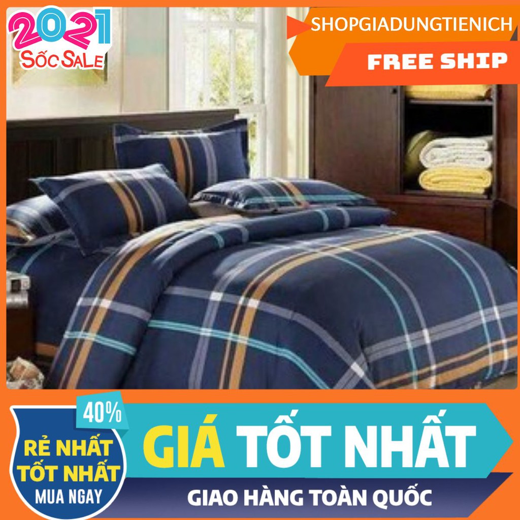 SET 3 MÓN 1 GA CHUN 2MX2M2 VÀ 2 VỎ GỐI NẰM COTTONPOLY