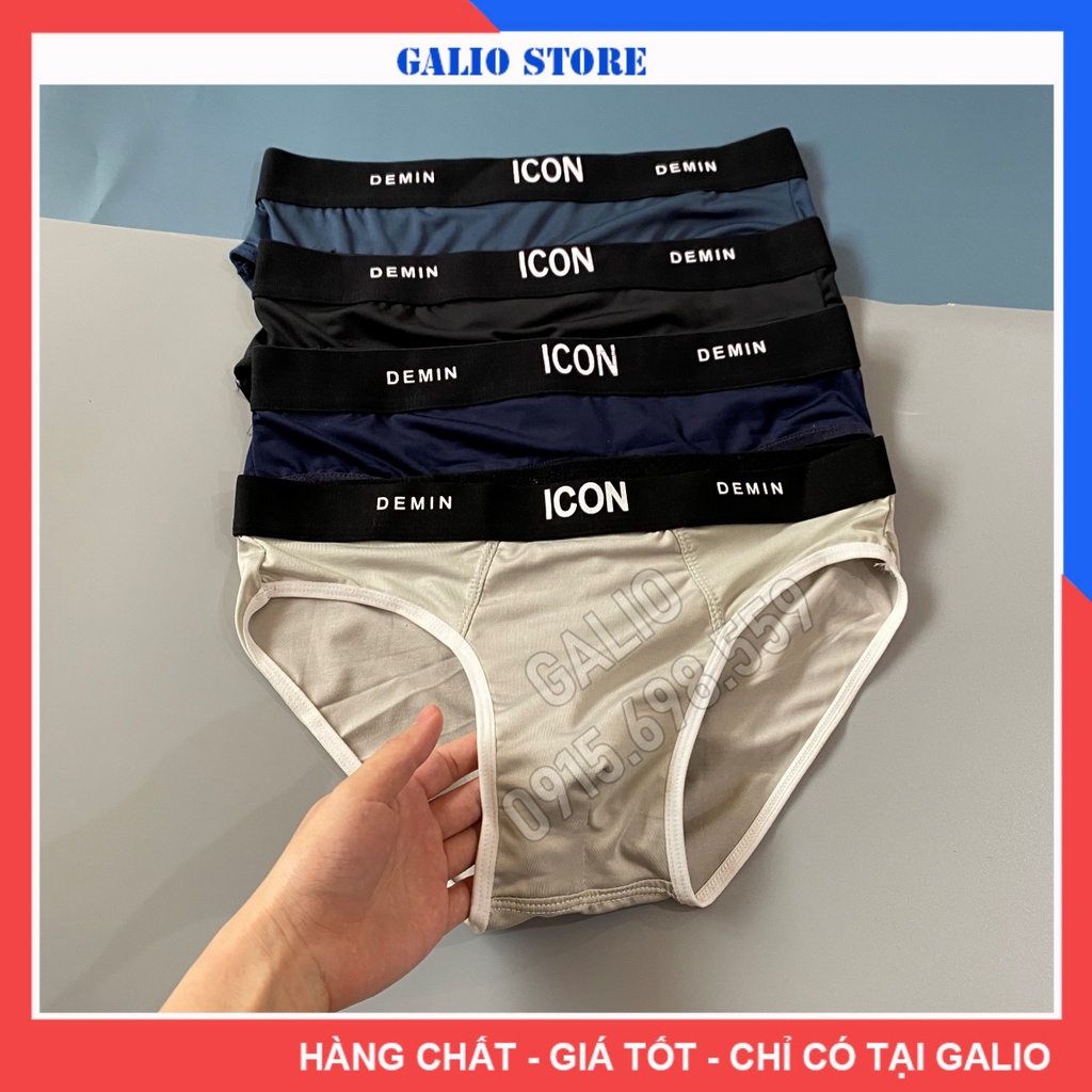 Quần Lót Nam thun lạnh ICON Co dãn 4 chiều, thoáng mát Quần Sịp Nam tam giác ICON - Galio