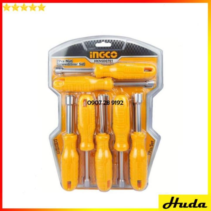 Bộ 7 tua vít đầu tán lục giác Total - Ingco 1234