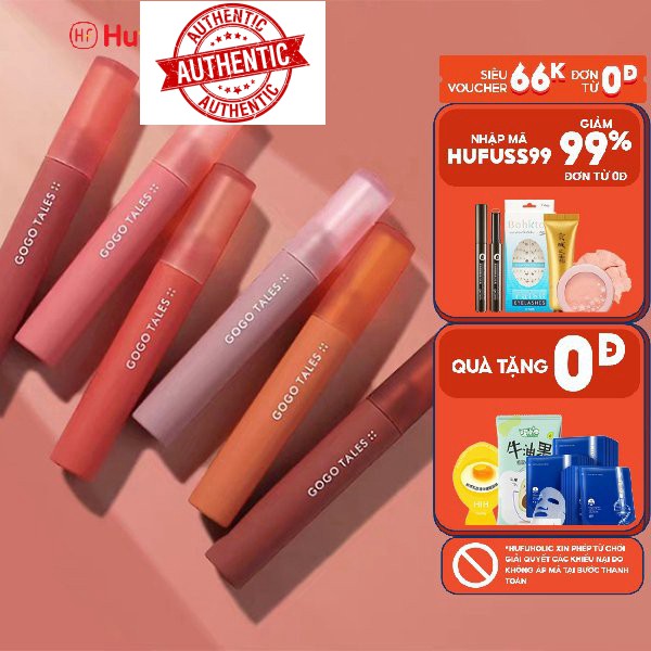 [Mã giảm giá] [Mã 66FMCGSALE hoàn 8% xu đơn 500K] GOGO TALES - Son kem Air Velvet Lip Gloss GogoTales