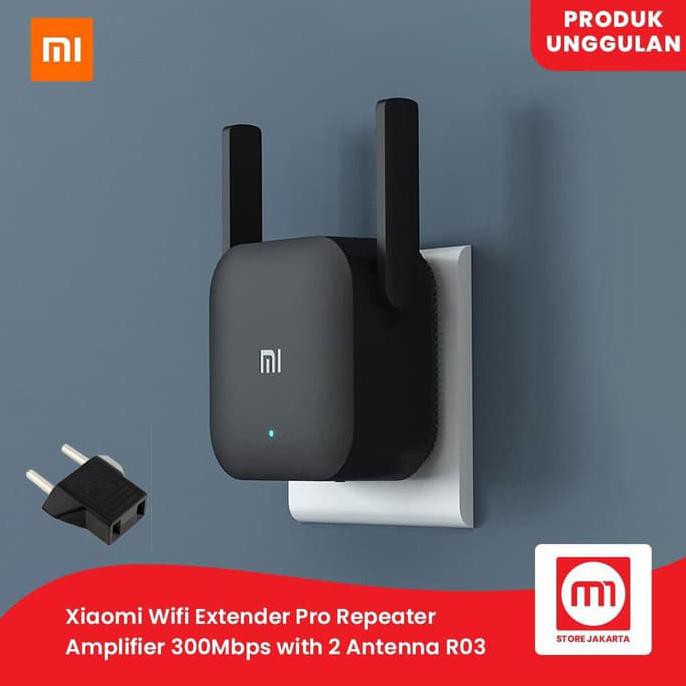 Thiết Bị Khuếch Đại Tín Hiệu Wifi Xiaomi 300mbps Với 2 Ăng Ten R03 0512
