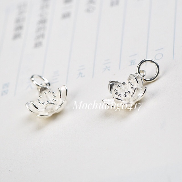 CHUYÊN SỈ  Charm treo bạc hoa mai, hoa mai bạc hàng siêu đẹp - Bạc tốt loại 1, PH165
