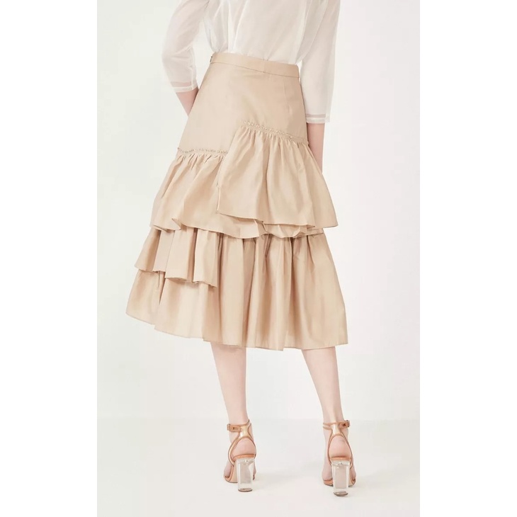 Vero Moda Váy Dún Bèo Lệch Tầng  Cạp Cao Cho Nữ 320216516