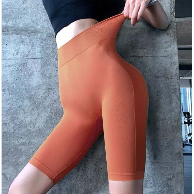 Quần Tập gym💖FREE SHIP💖Quần lửng tập gym yoga thể thao lưng cao nâng mông
